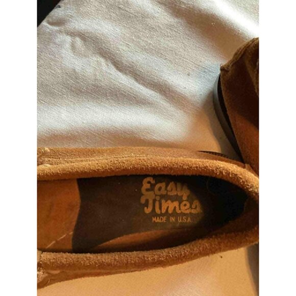 Vintage Leather Moccasins Thunderbird - Picture 2 of 3